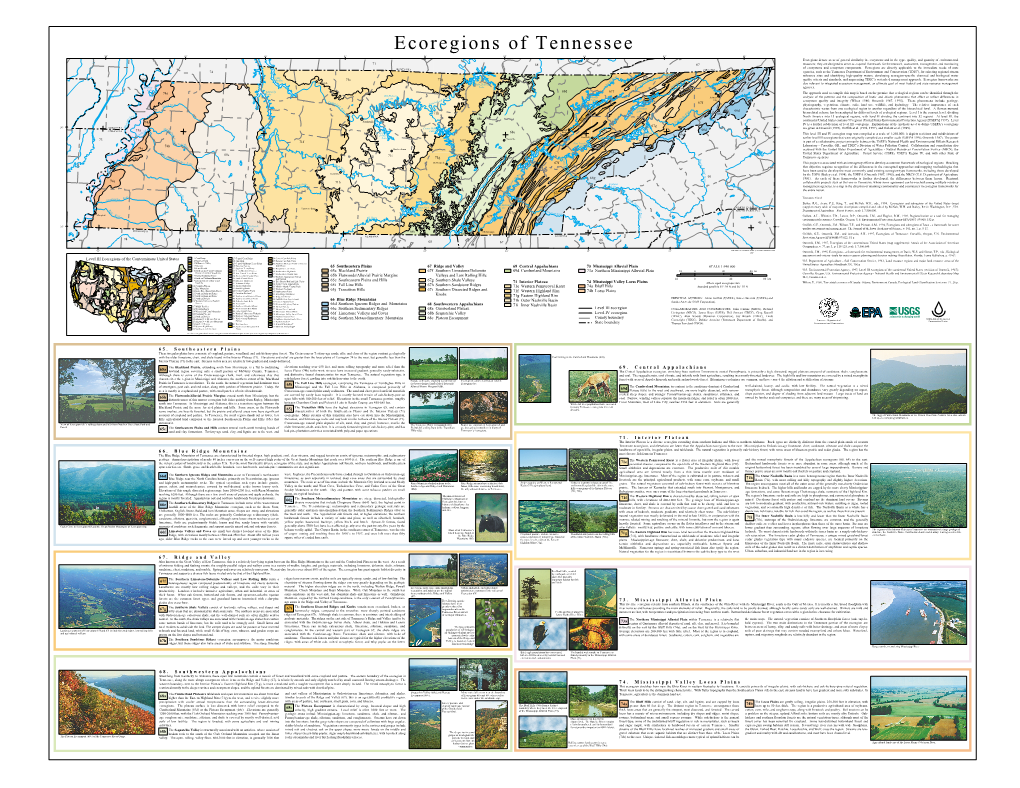 Ecoregions of Tennessee