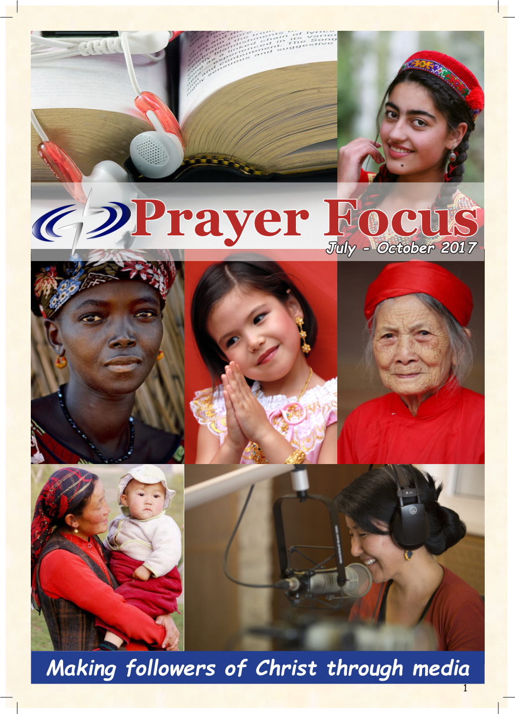 Prayer Focus July - October 2017