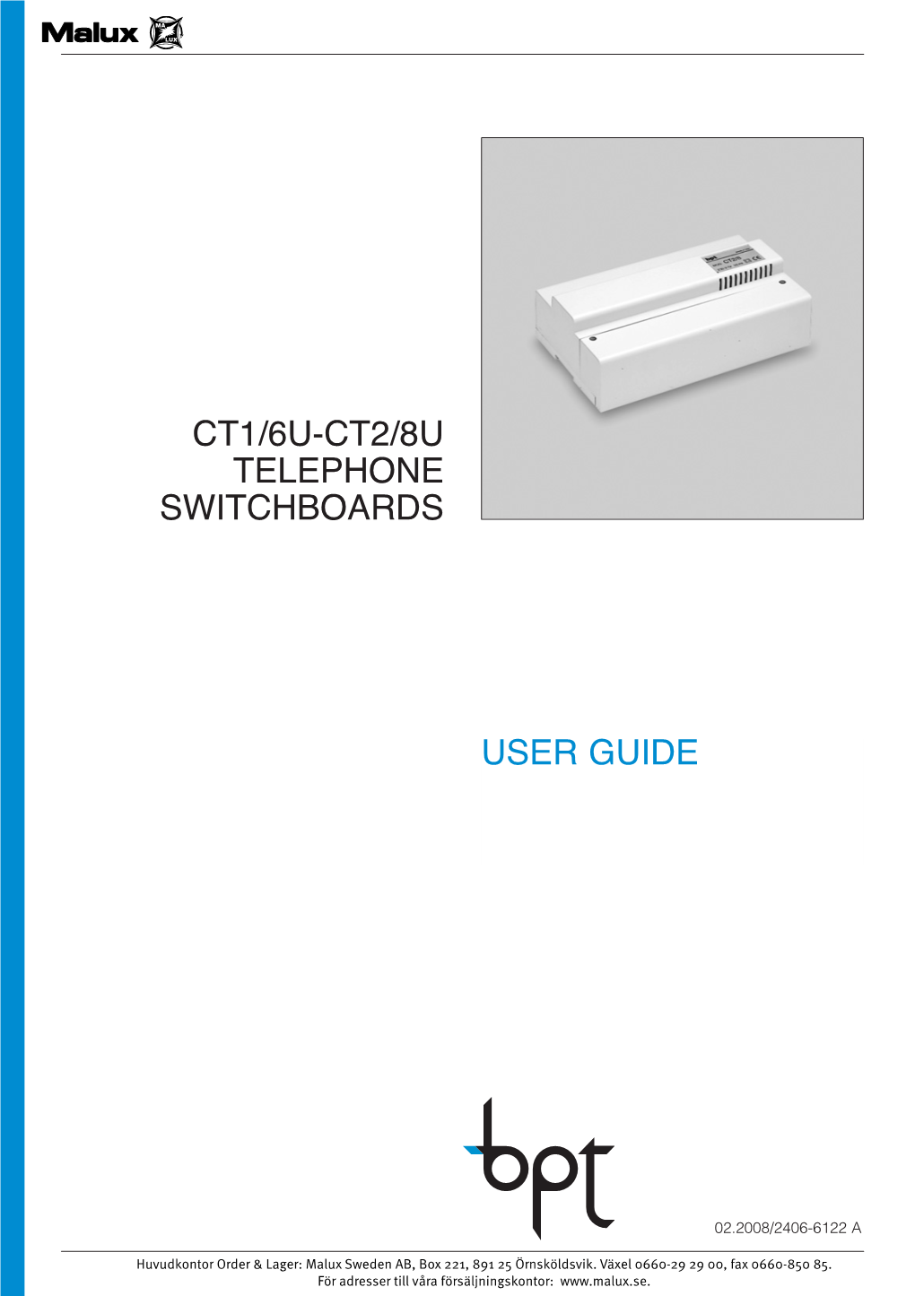 Ct1/6U-Ct2/8U Telephone Switchboards