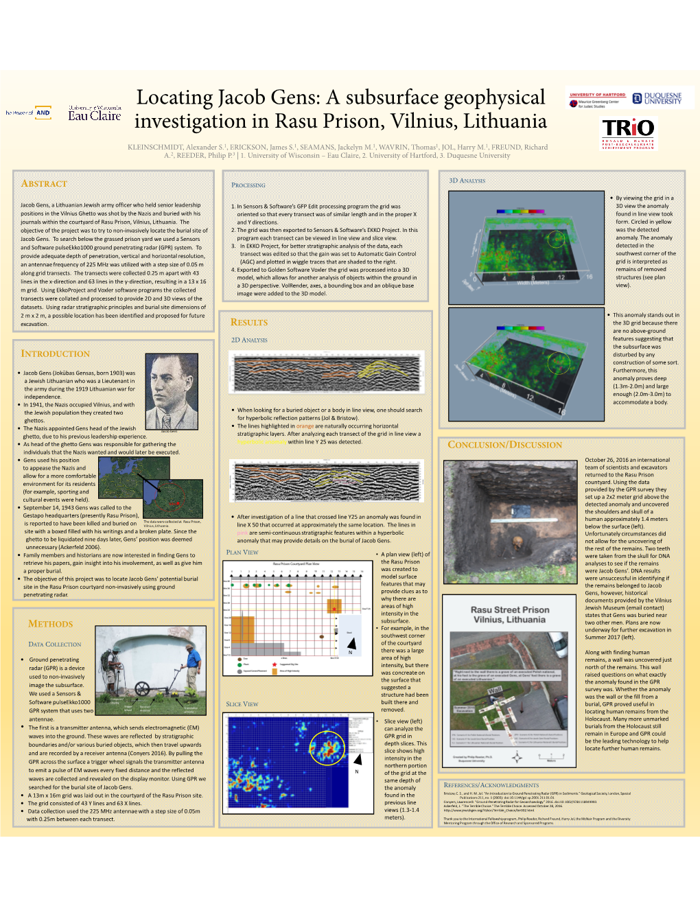 Locating Jacob Gens: a Subsurface Geophysical Investigation in Rasu Prison, Vilnius, Lithuania