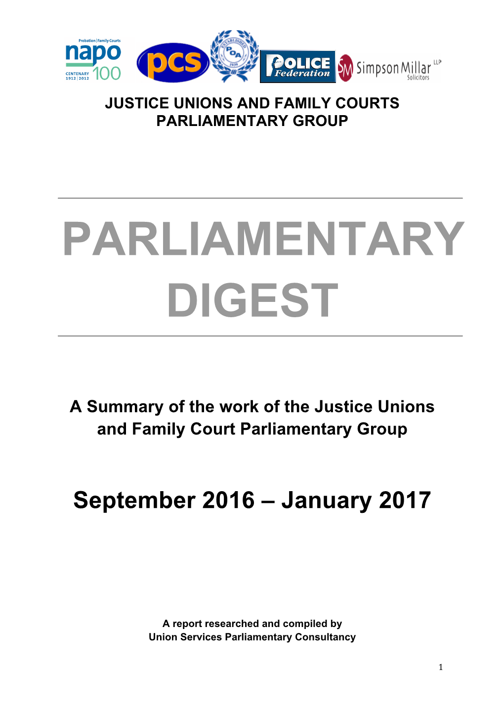 Parliamentary Digest