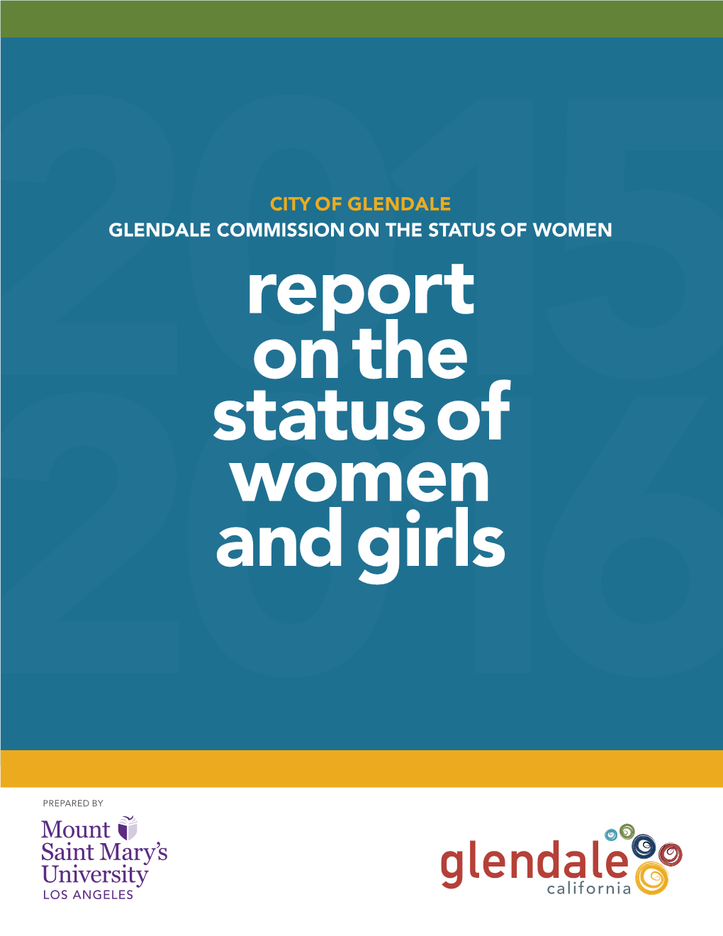 The City of Glendale Report on the Status of Women and Girls