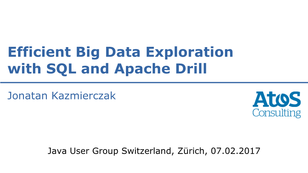 What Is Apache Drill ?