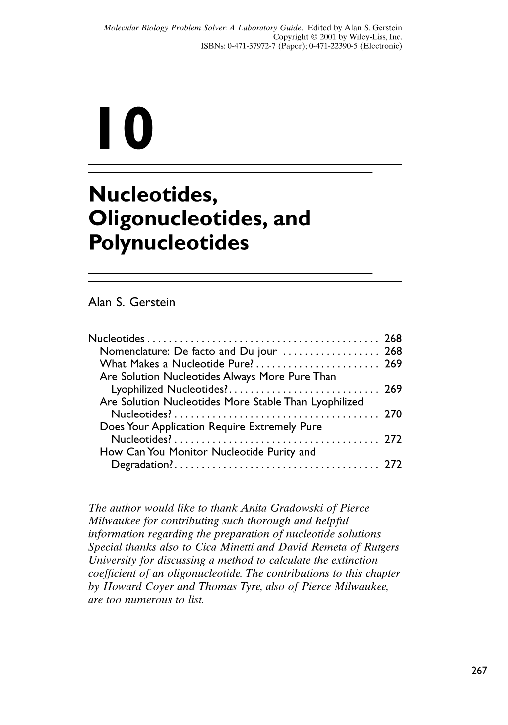 Nucleotides, Oligonucleotides,And Polynucleotides