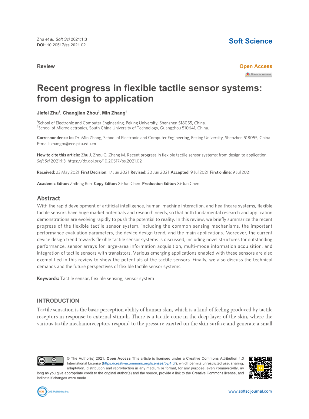 Recent Progress in Flexible Tactile Sensor Systems: from Design to Application