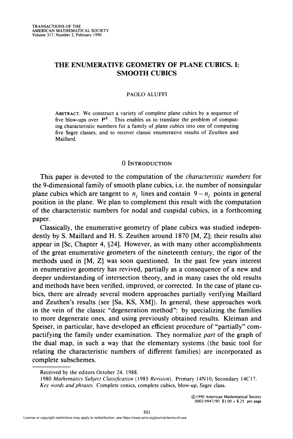 The Enumerative Geometry of Plane Cubics. I: Smooth Cubics