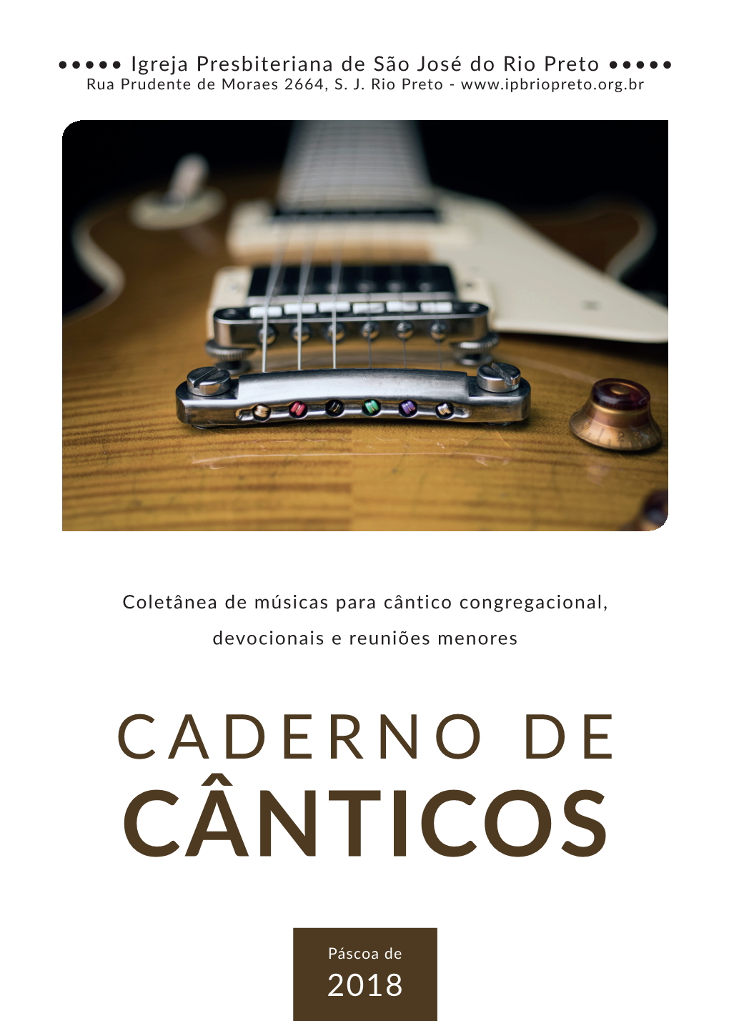 Caderno De Cânticos 2018