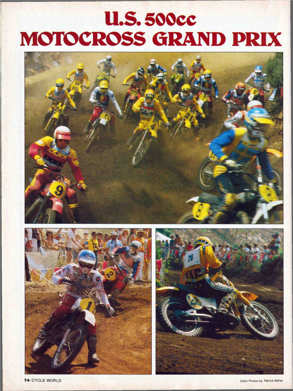 U.S. 500Cc MOTOCROSS GRAND PRIX