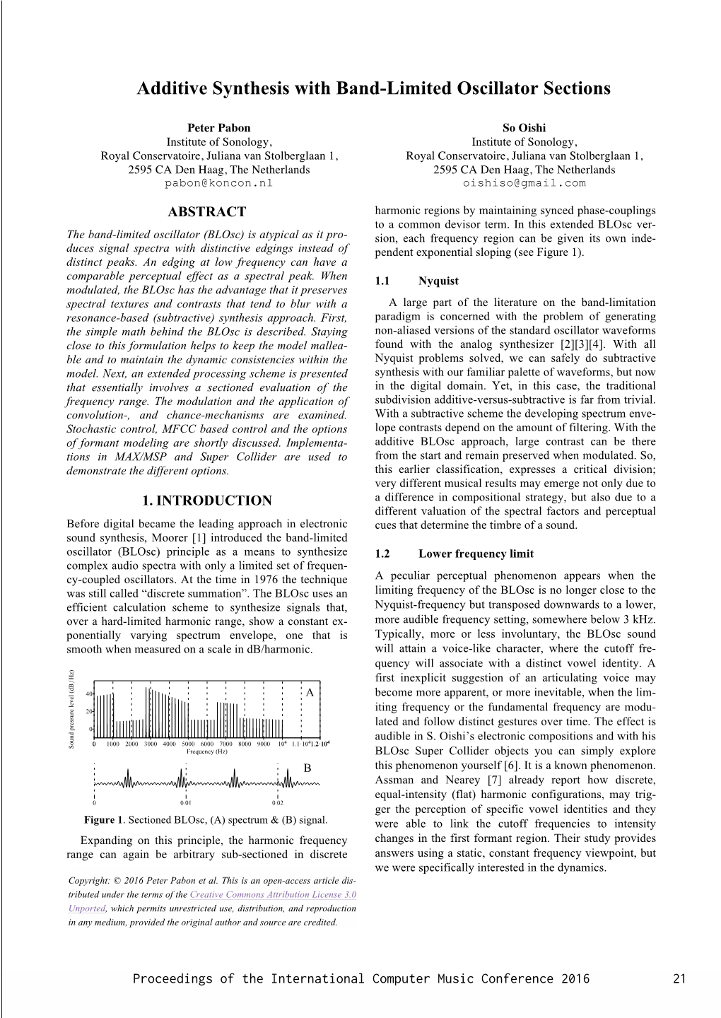 Additive Synthesis with Band-Limited Oscillator Sections 75.42 Structure A+B+C 3.33 Folk Songs,” Art of Music-Journal of the Shanghai A+B+C+D+