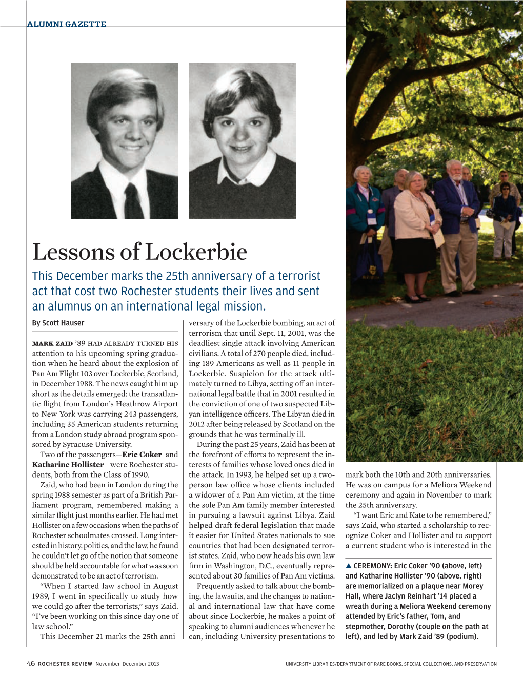 Lessons of Lockerbie