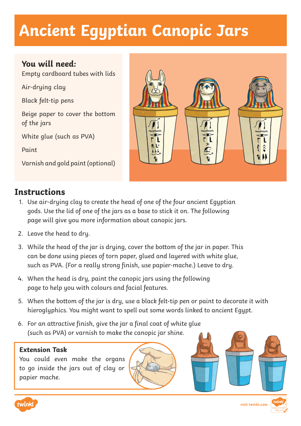 Ancient Egyptian Canopic Jars