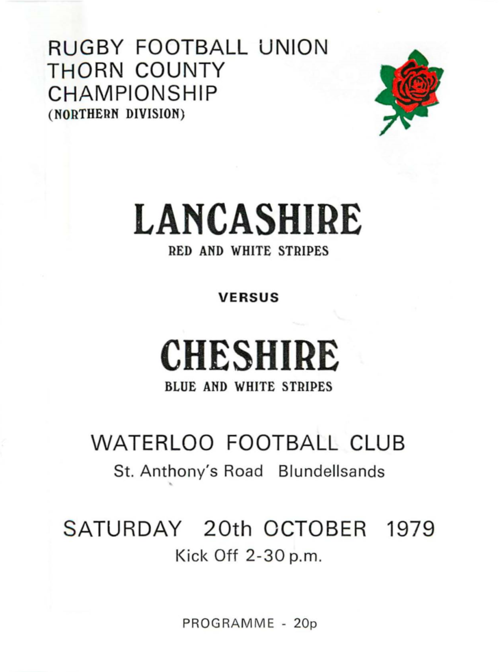Lancashire Red and White Stripes