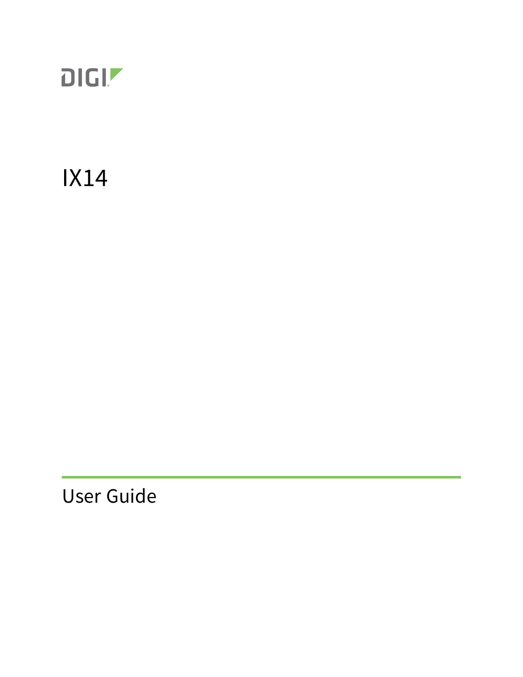 IX14 User Guide 2 Revision History—90002291