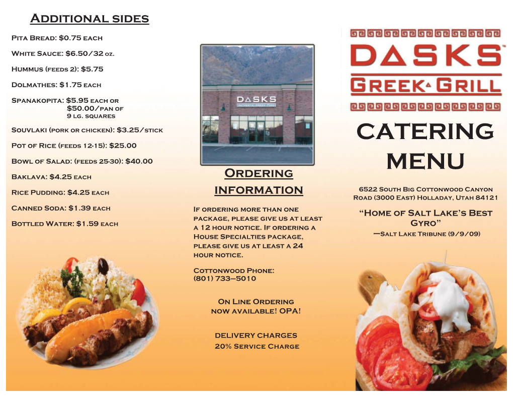 129487 Catering Menu