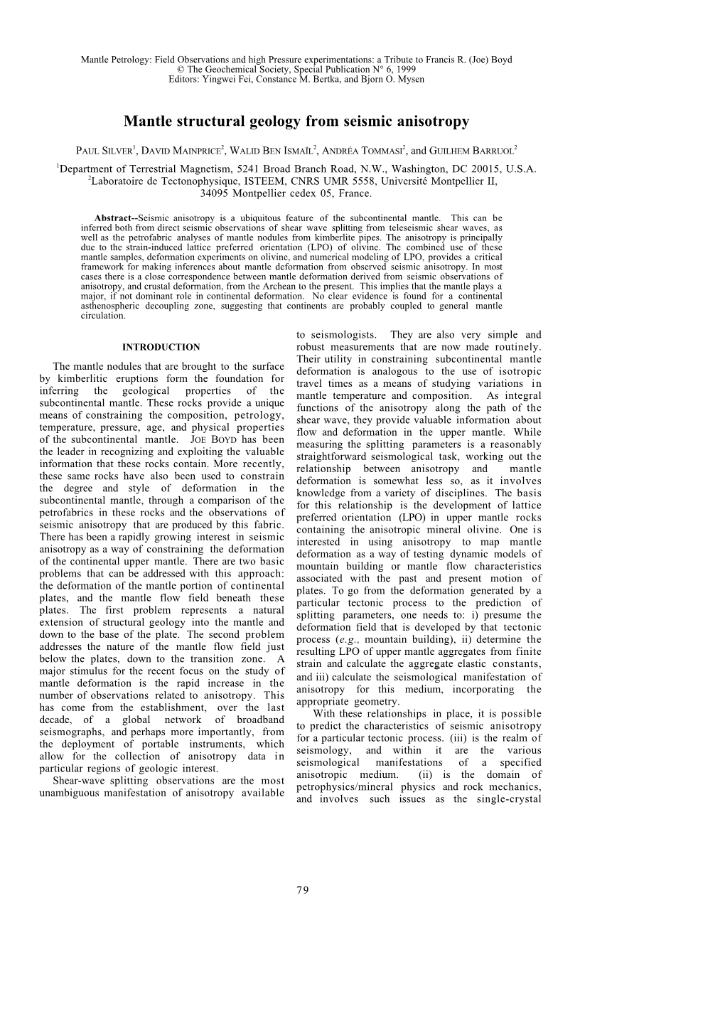 Mantle Structural Geology from Seismic Anisotropy