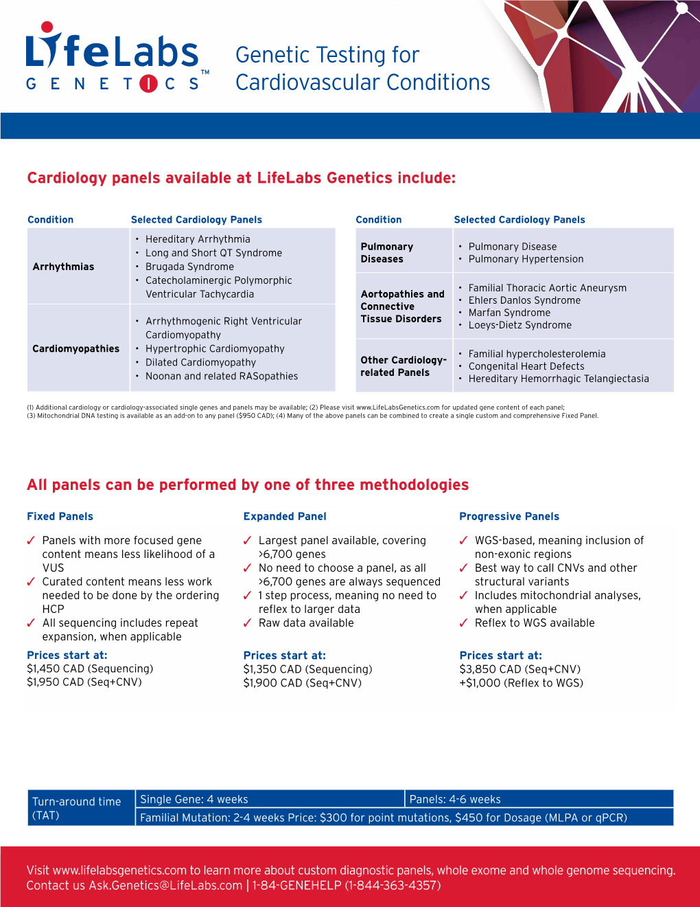 Genetic Testing for Cardiovascular Conditions