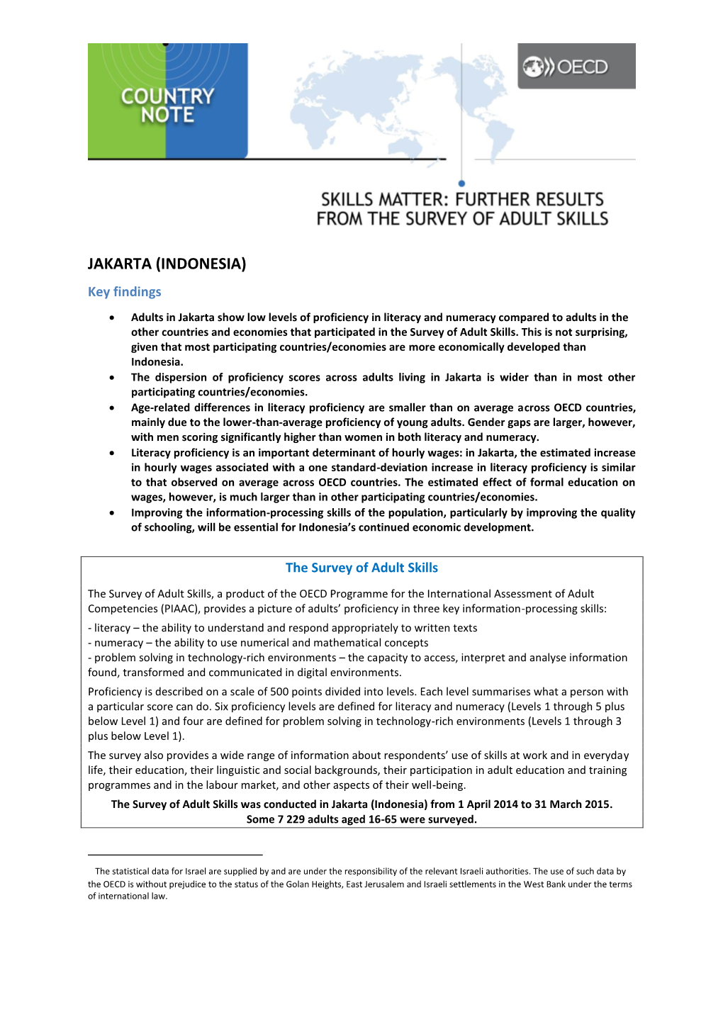 JAKARTA (INDONESIA)1 Key Findings