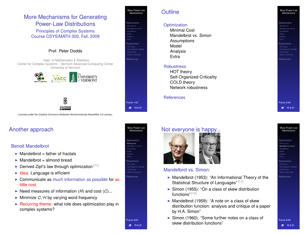 More Mechanisms for Generating Power-Law Distributions