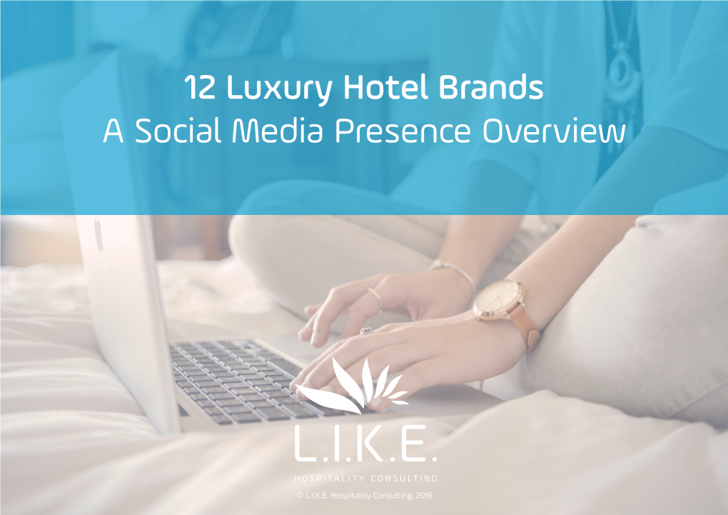 12 Luxury Hotel Brands a Social Media Presence Overview