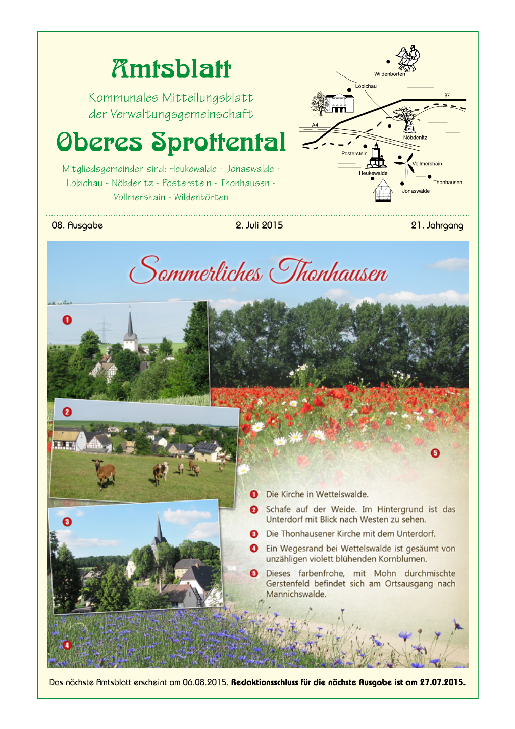 Amtsblatt Oberes Sprottental