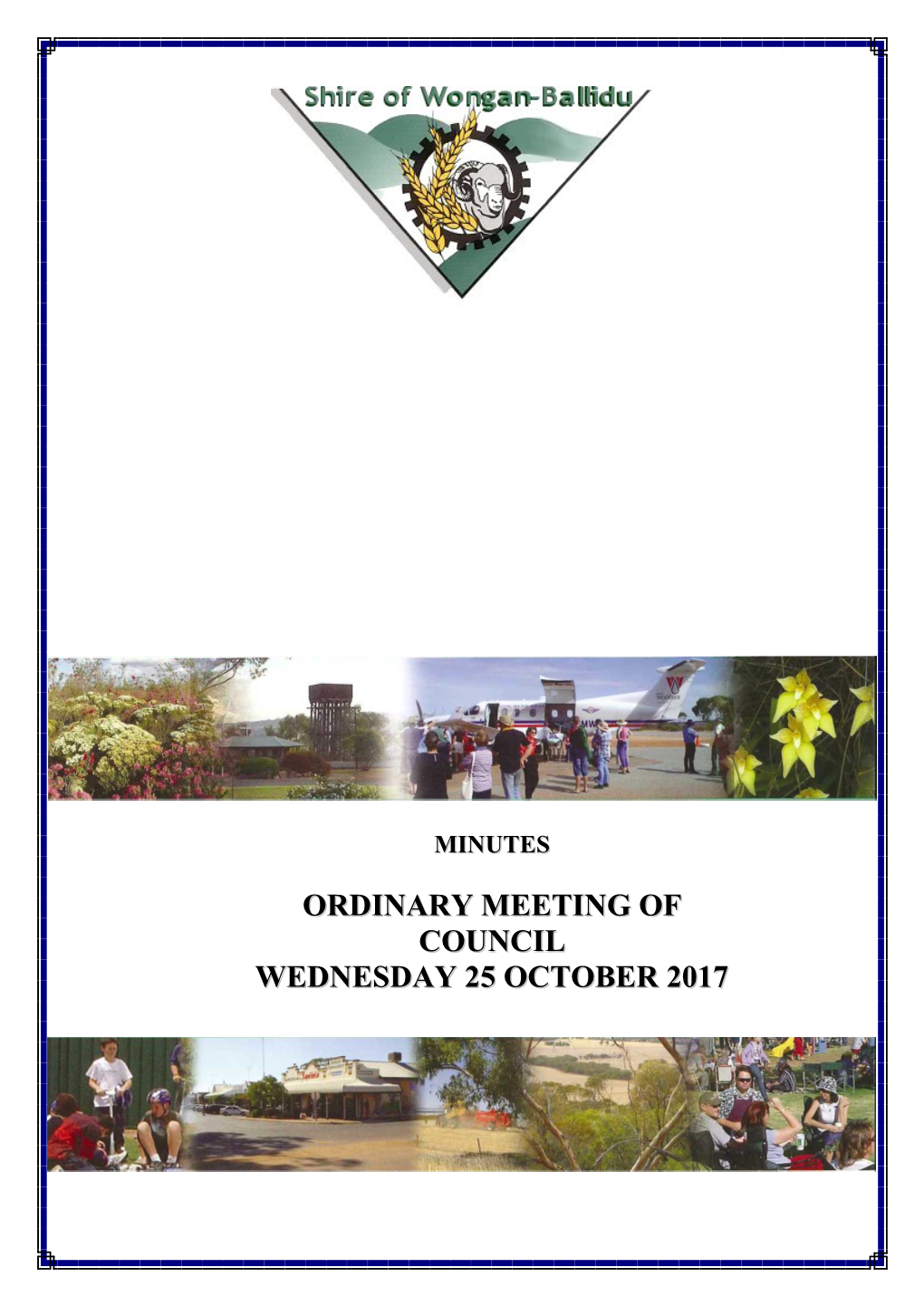 2017 October Ordinary Meeting of Council