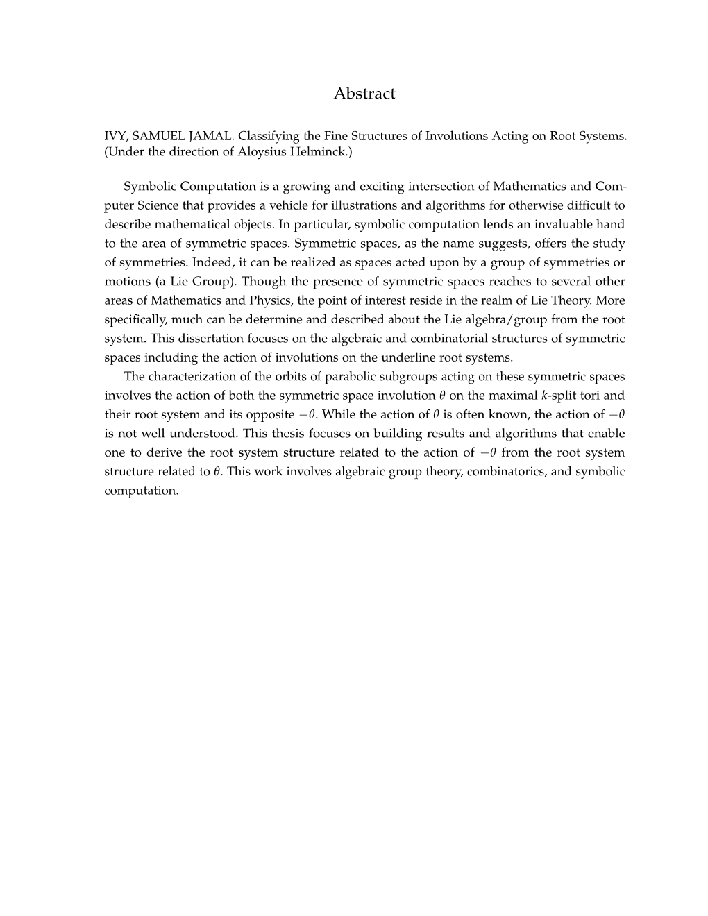 Classifying the Fine Structures of Involutions Acting on Root Systems