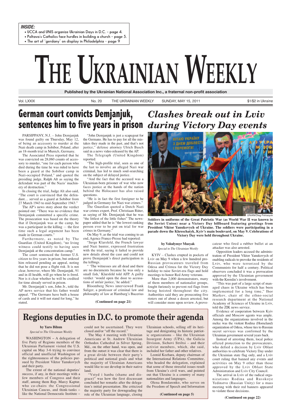 The Ukrainian Weekly 2011, No.20