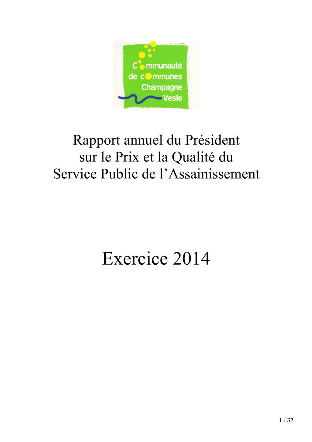 Rapport Du Président 2014