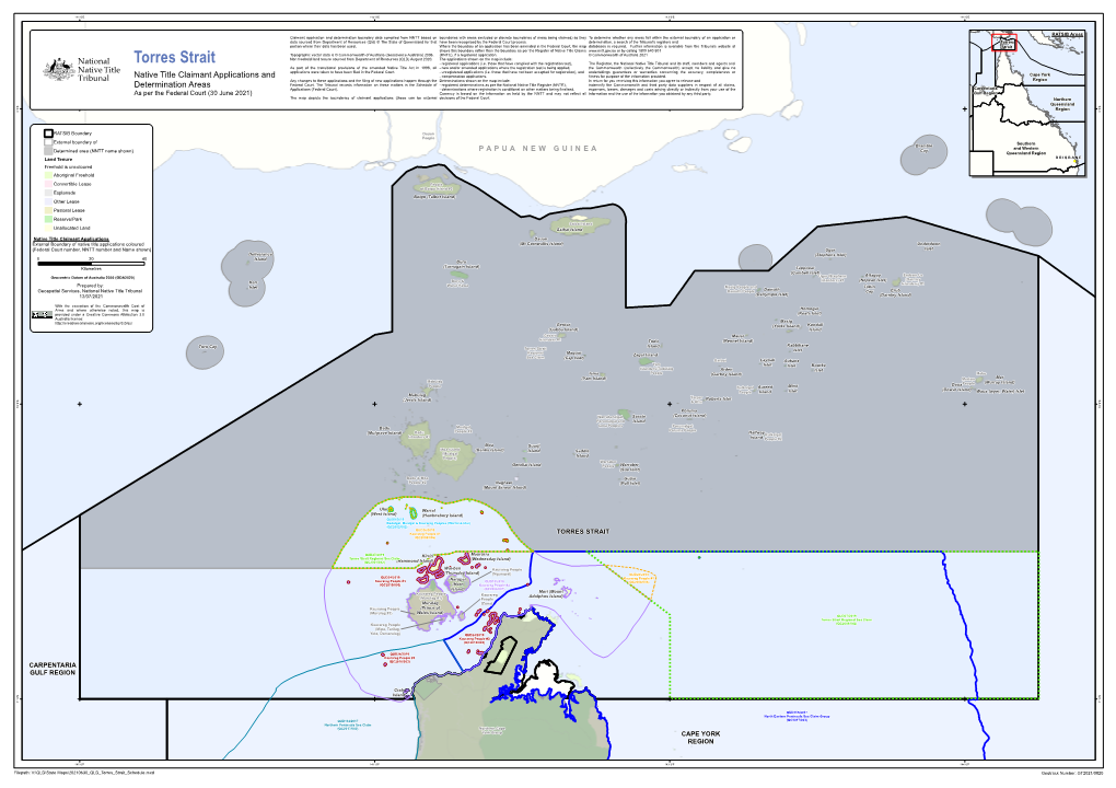 Torres Strait - Registered Applications (I.E