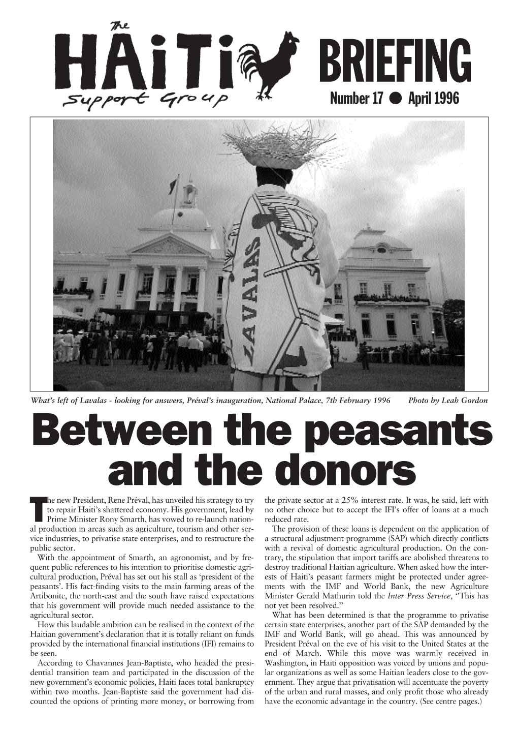 Between the Peasants and the Donors