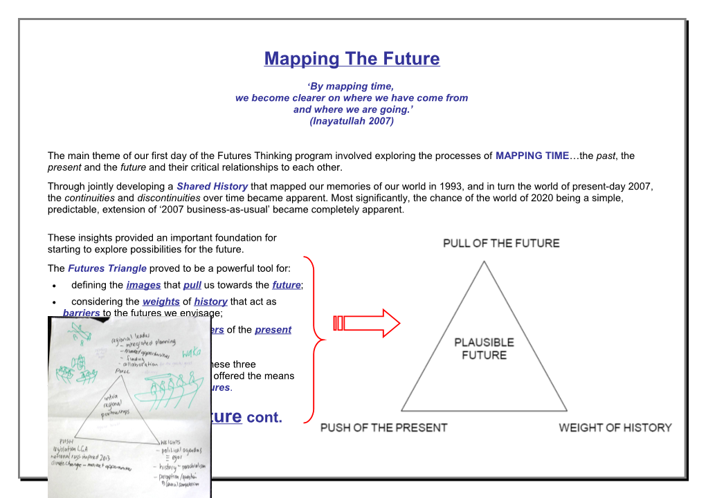 Mapping the Future