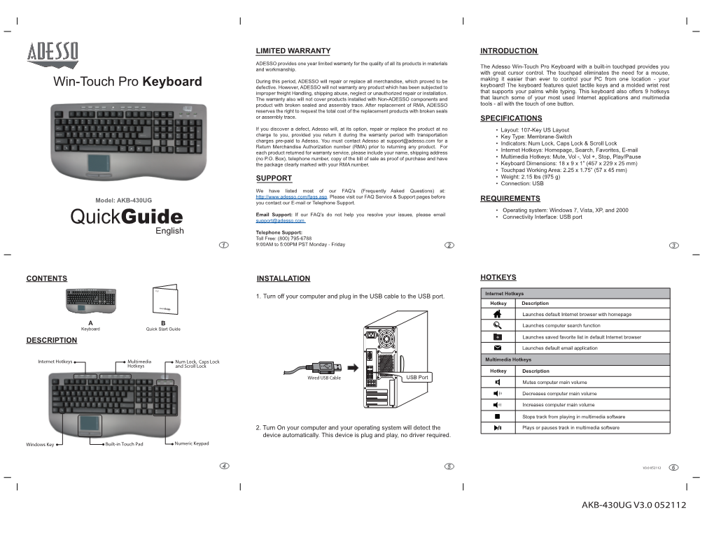 Keyboard with a Built-In Touchpad Provides You and Workmanship