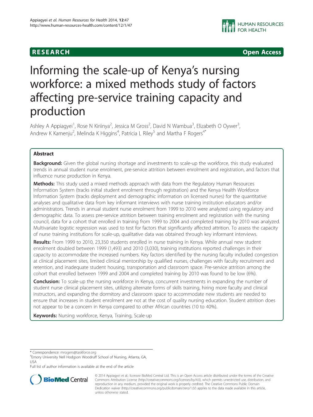 Informing the Scale-Up of Kenya's