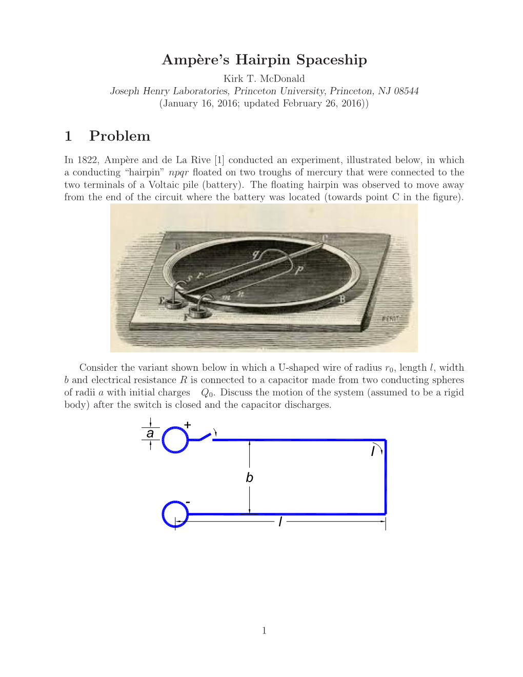 Ampère's Hairpin Spaceship