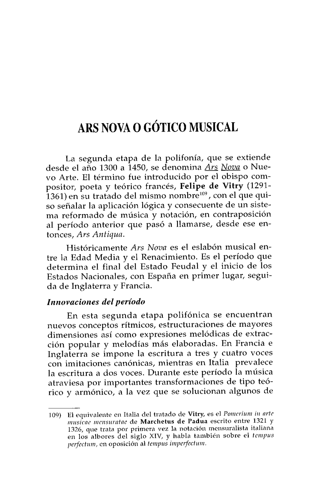 Ars Nova 0 Gótico Musical