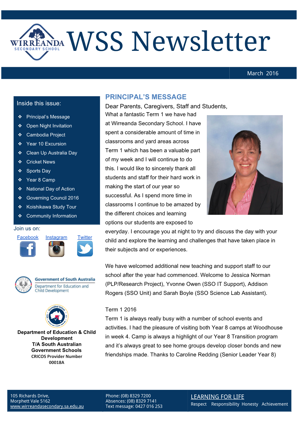 WSS Newsletter