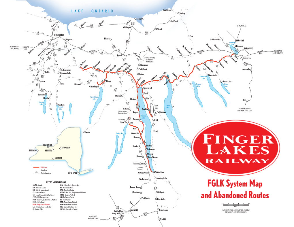 FGLK System Map and Abandoned Routes