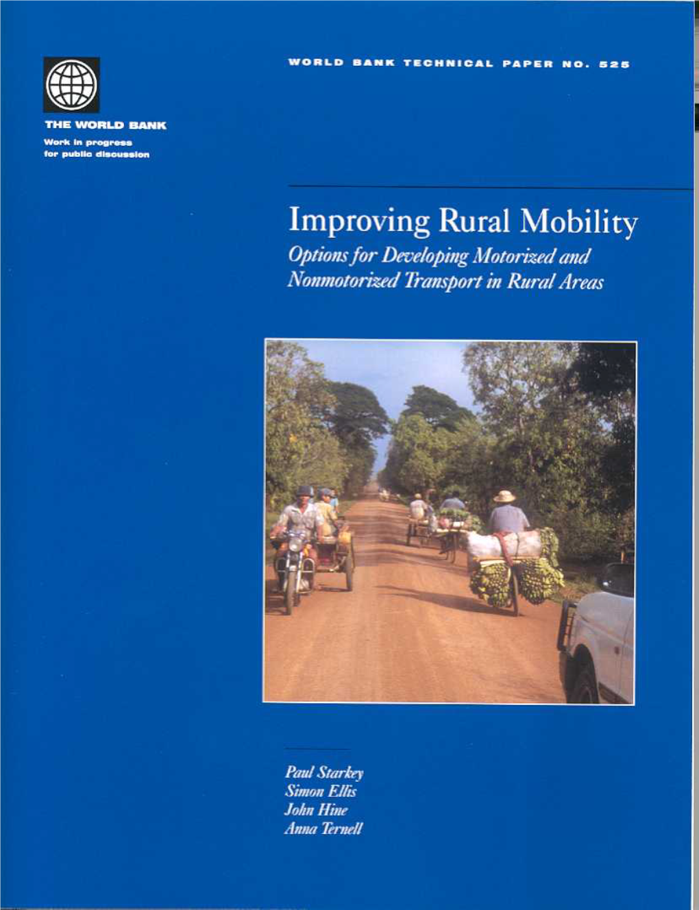 Improving Rural Mobility