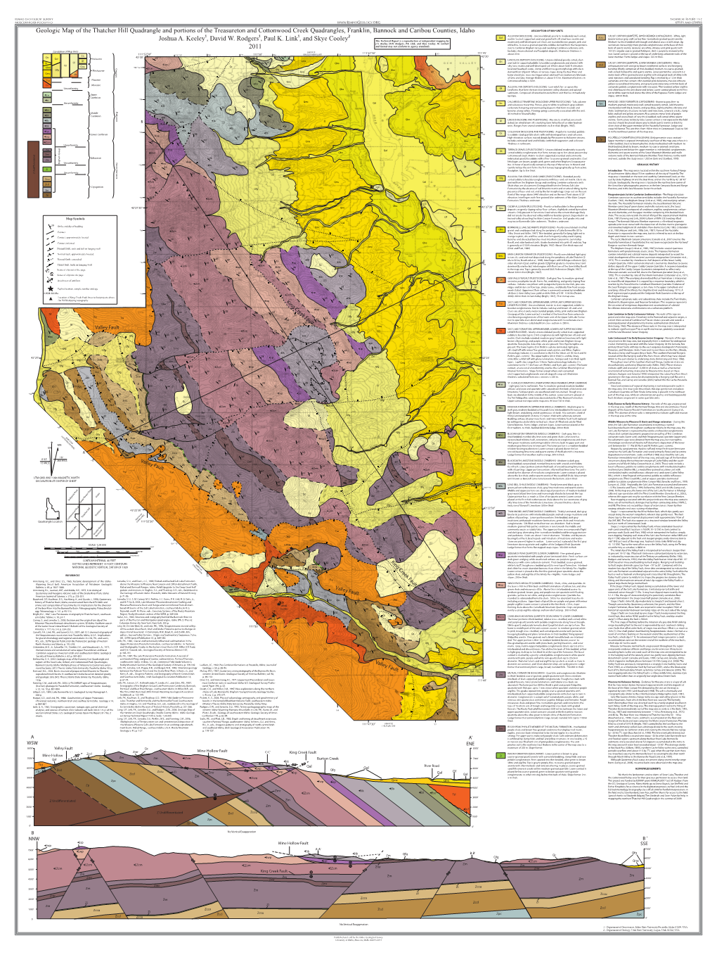 Geologic Map of the Thatcher Hill Quadrangle and Portions of The