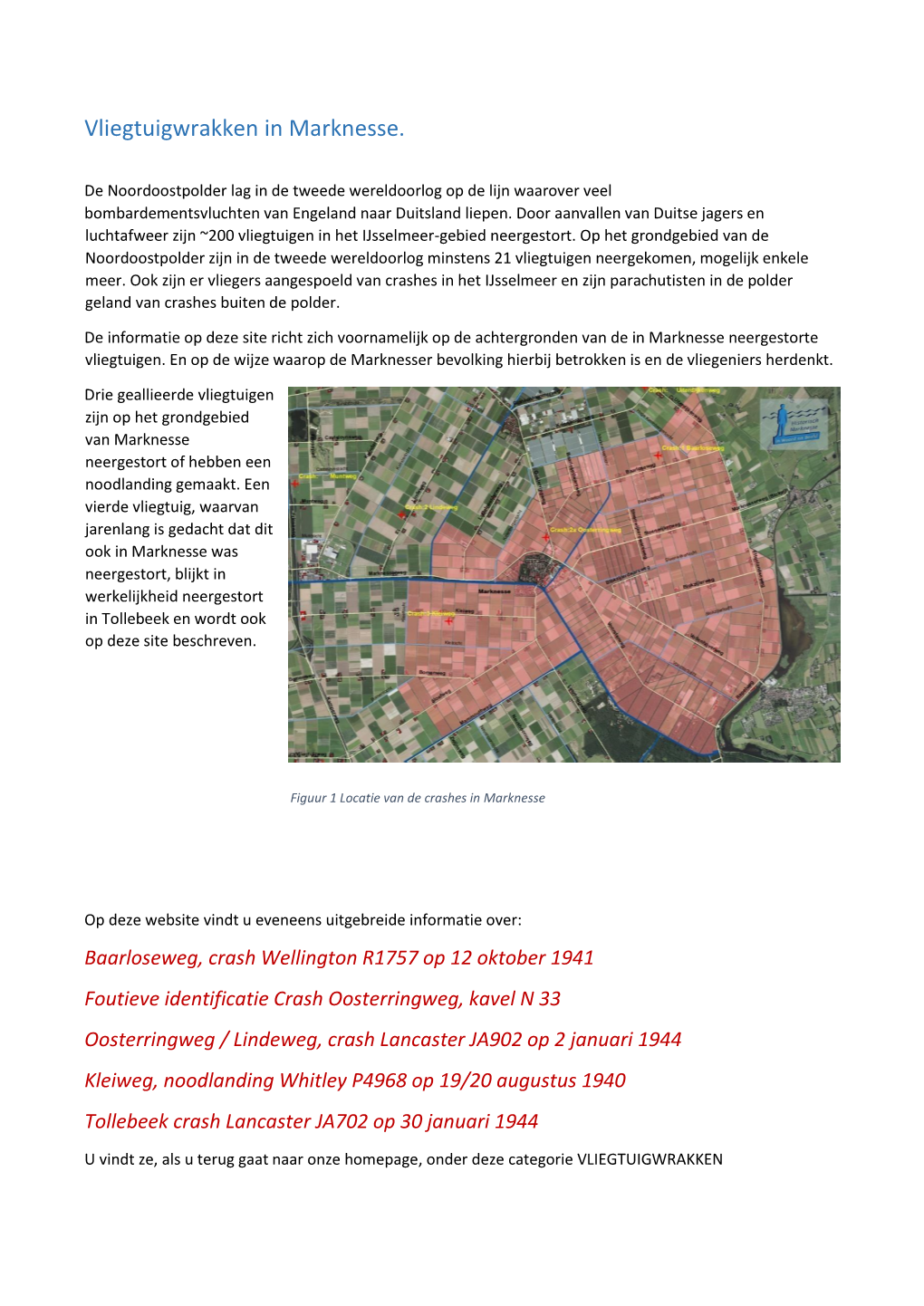 Vliegtuigwrakken in Marknesse