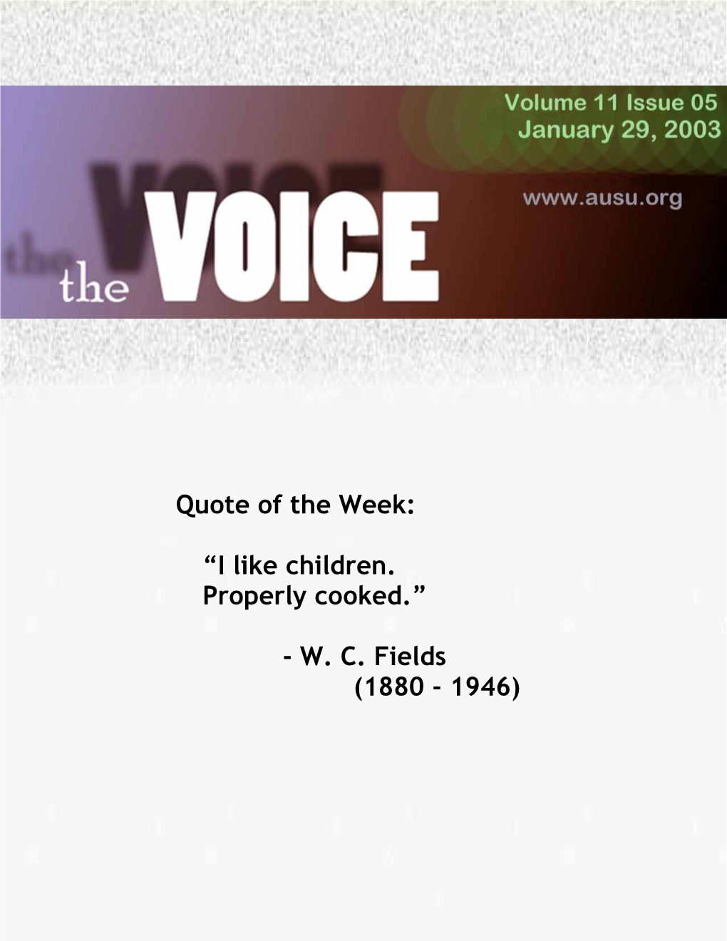 The Voice Volume 11, Issue 04