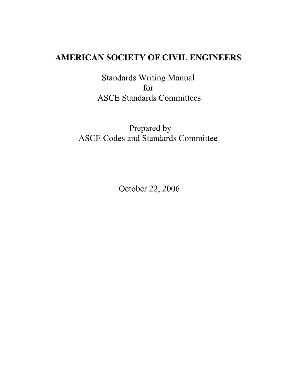 American Society of Civil Engineers