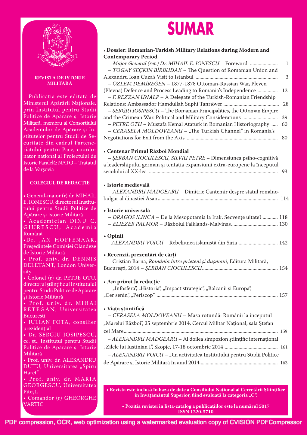 PDF Compression, OCR, Web Optimization Using a Watermarked Evaluation Copy of CVISION Pdfcompressor CONTENTS