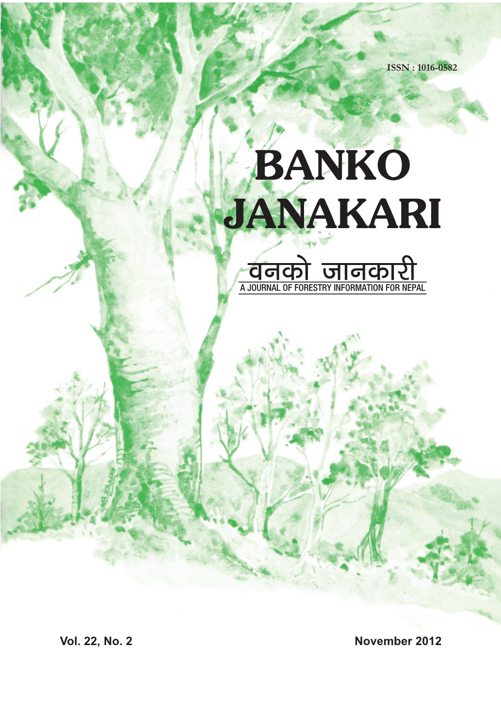 BANKO JANAKARI Jgsf] Hfgsf/L a JOURNAL of FORESTRY INFORMATION for NEPAL