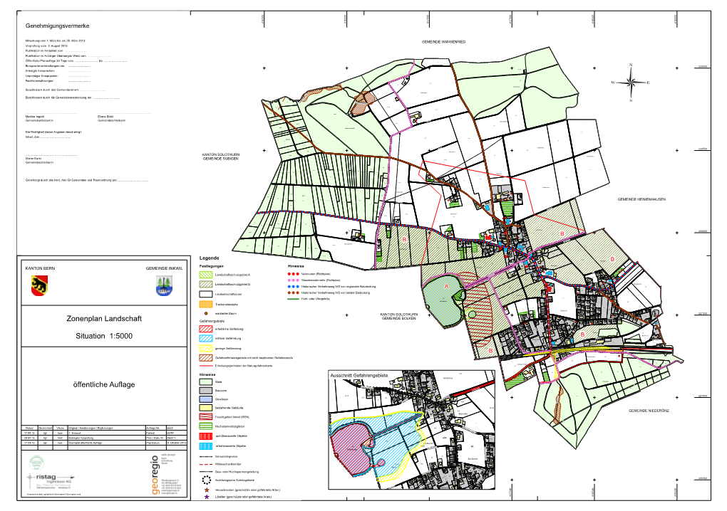 Zonenplan Landschaft Situation 1:5000