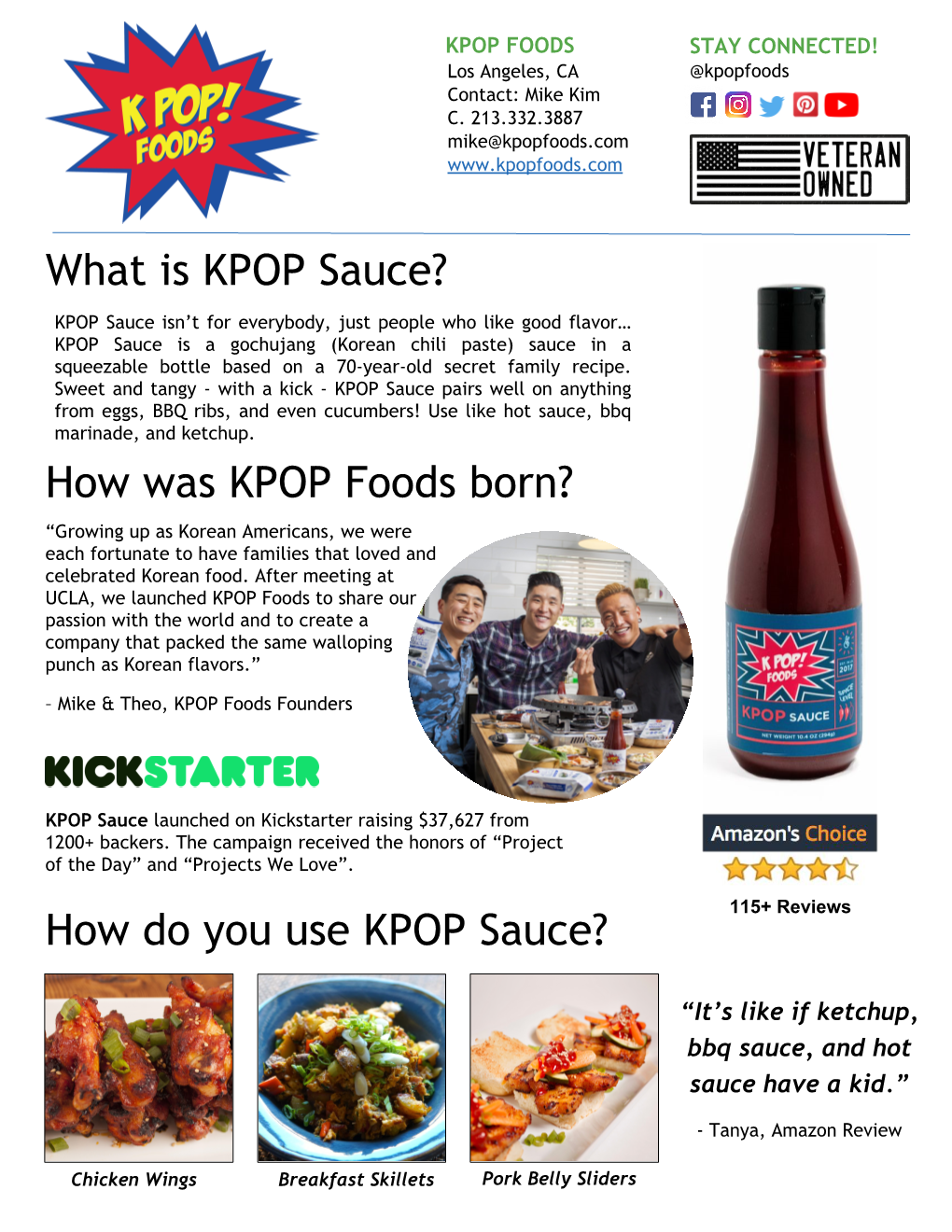 How Was KPOP Foods Born? How Do You Use KPOP Sauce?