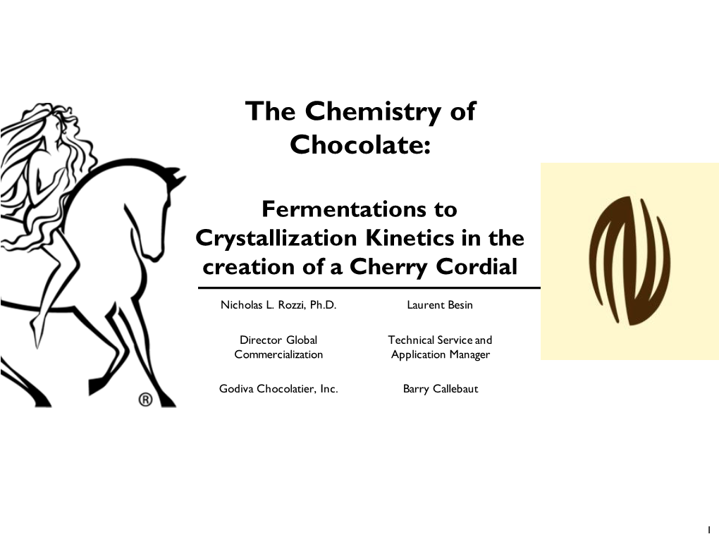 The Chemistry of Chocolate