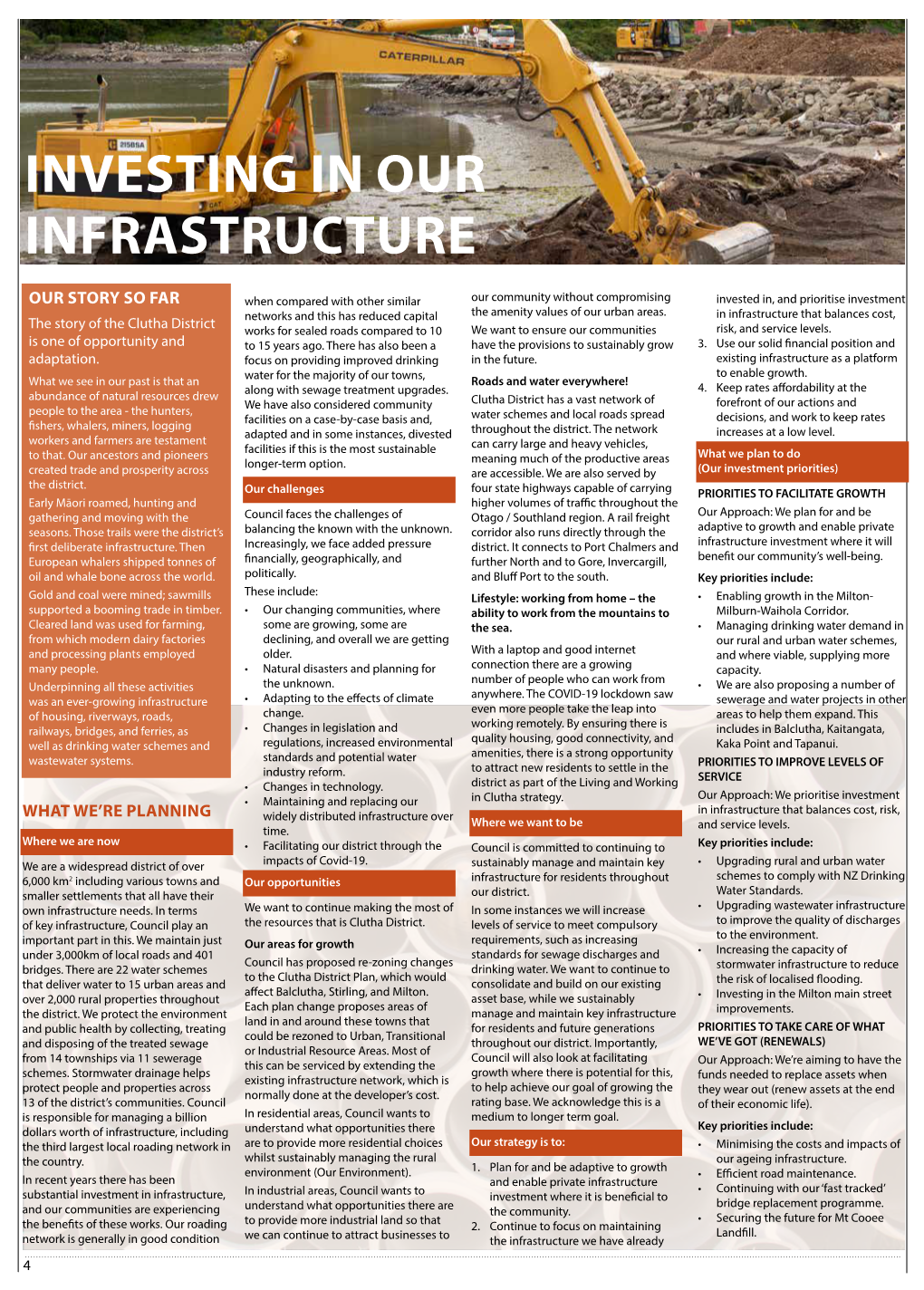 Investing in Our Infrastructure from the Consultation Document