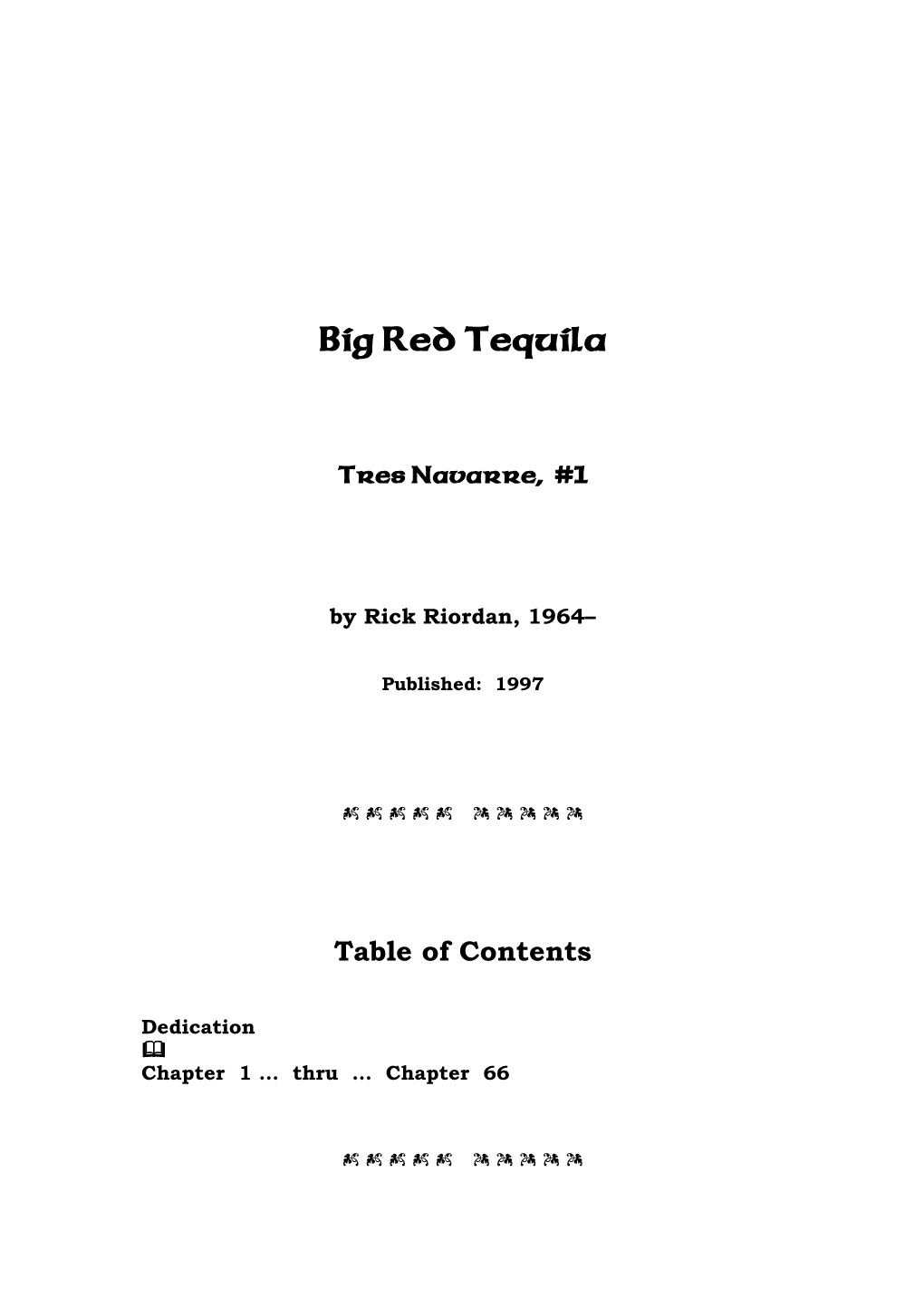 Big Red Tequila