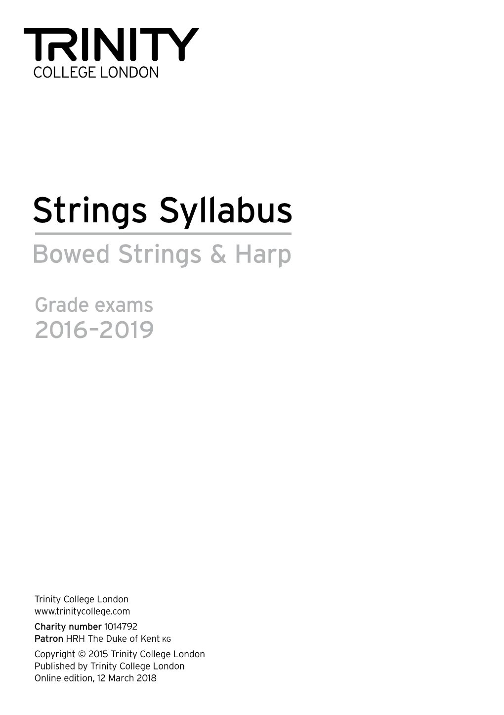 Download the 2016-2019 Strings Syllabus